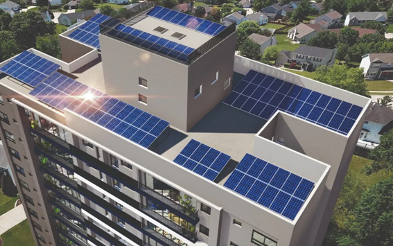 energia solar em prédios altos